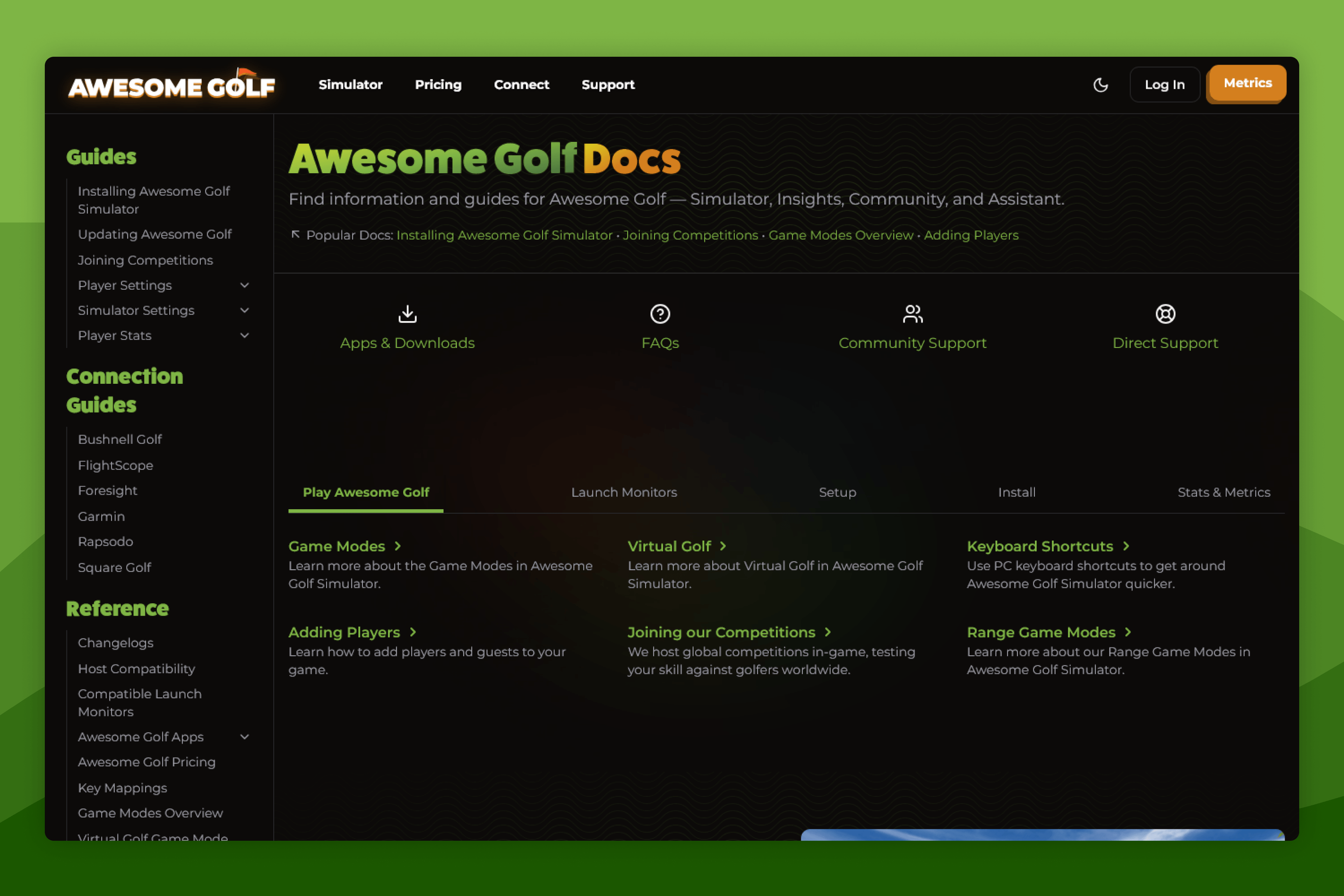 Awesome Golf Docs
