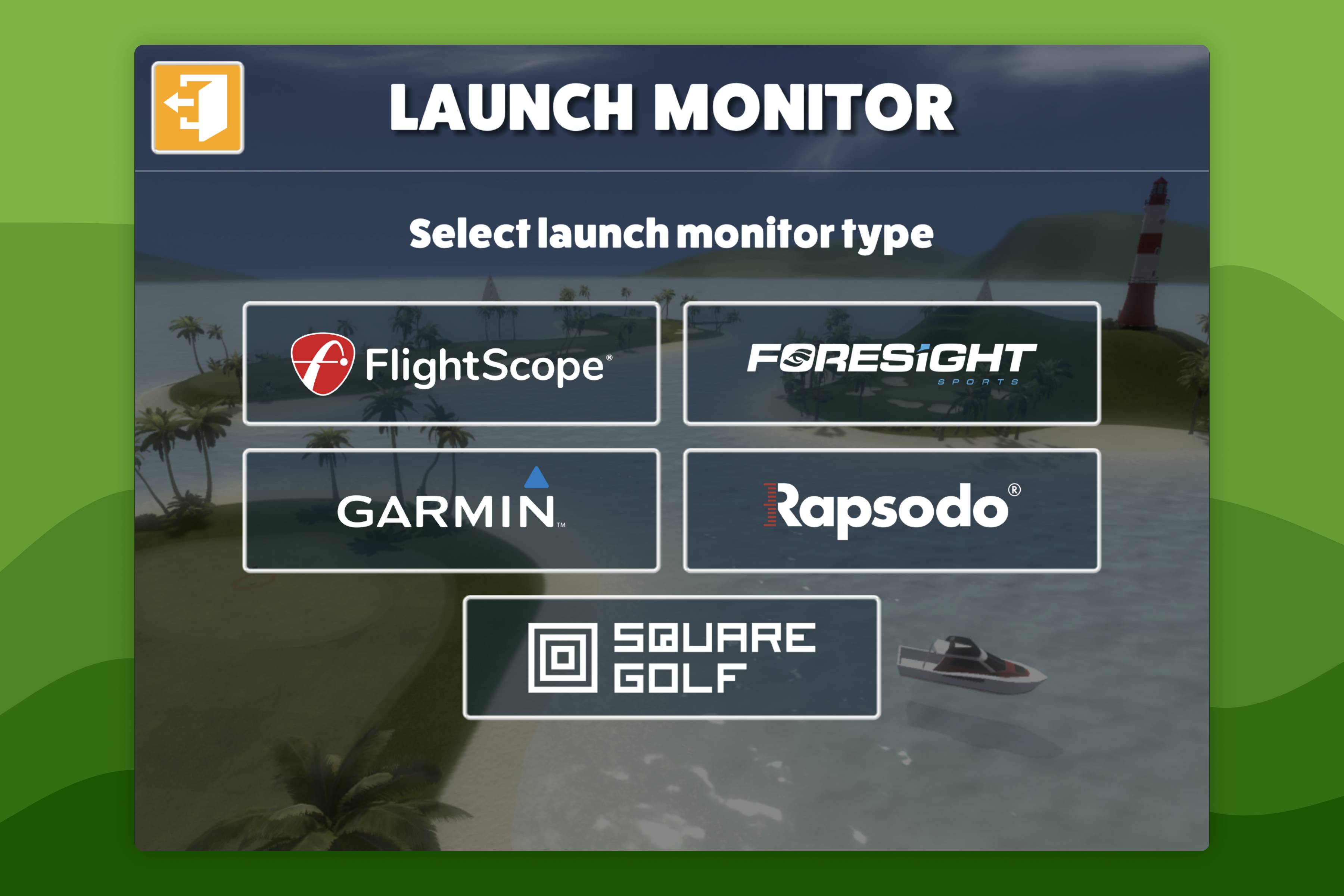 Awesome Golf Simulator Launch Monitor Connect Screen