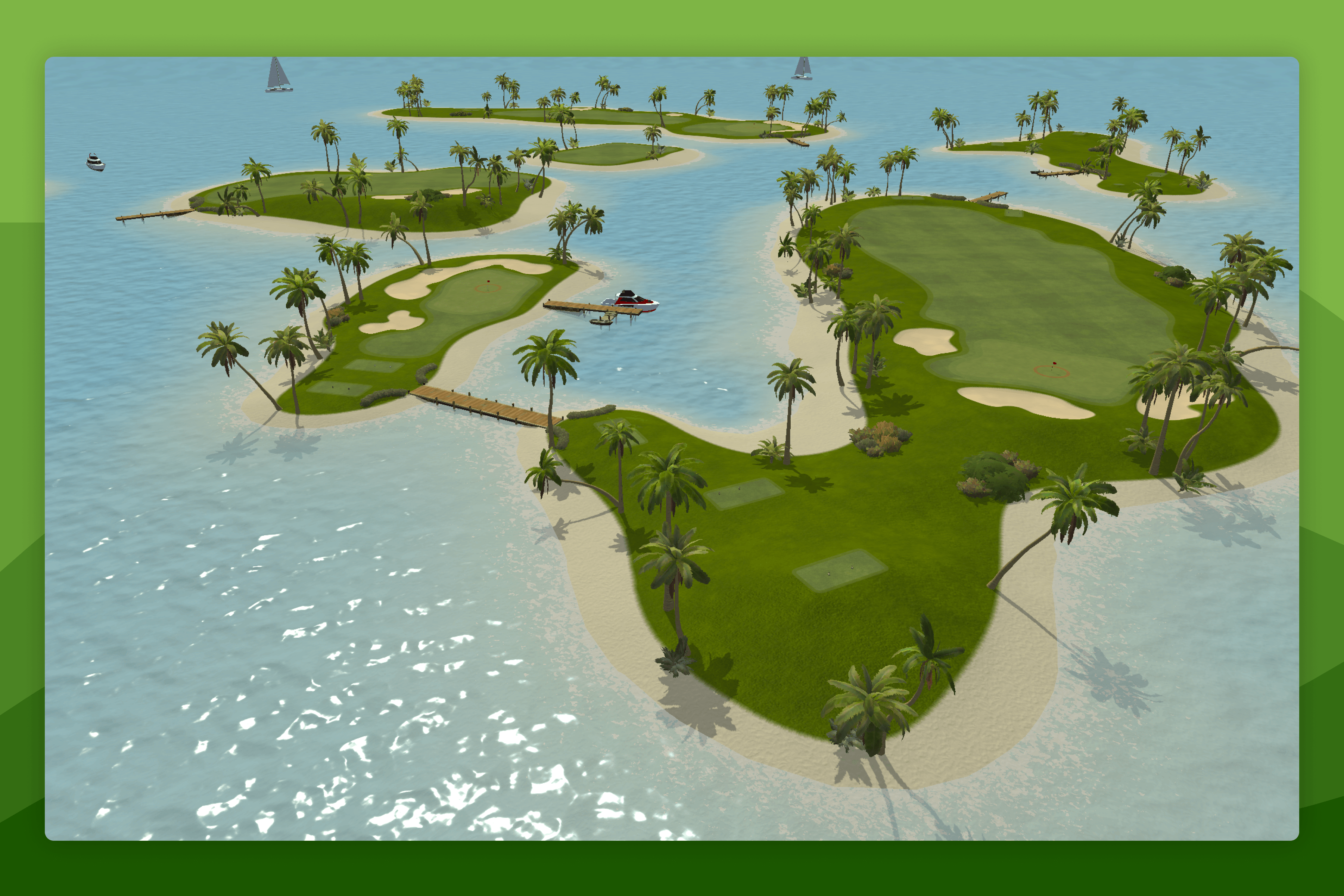 Awesome Golf's Island Beach Virtual Golf Course
