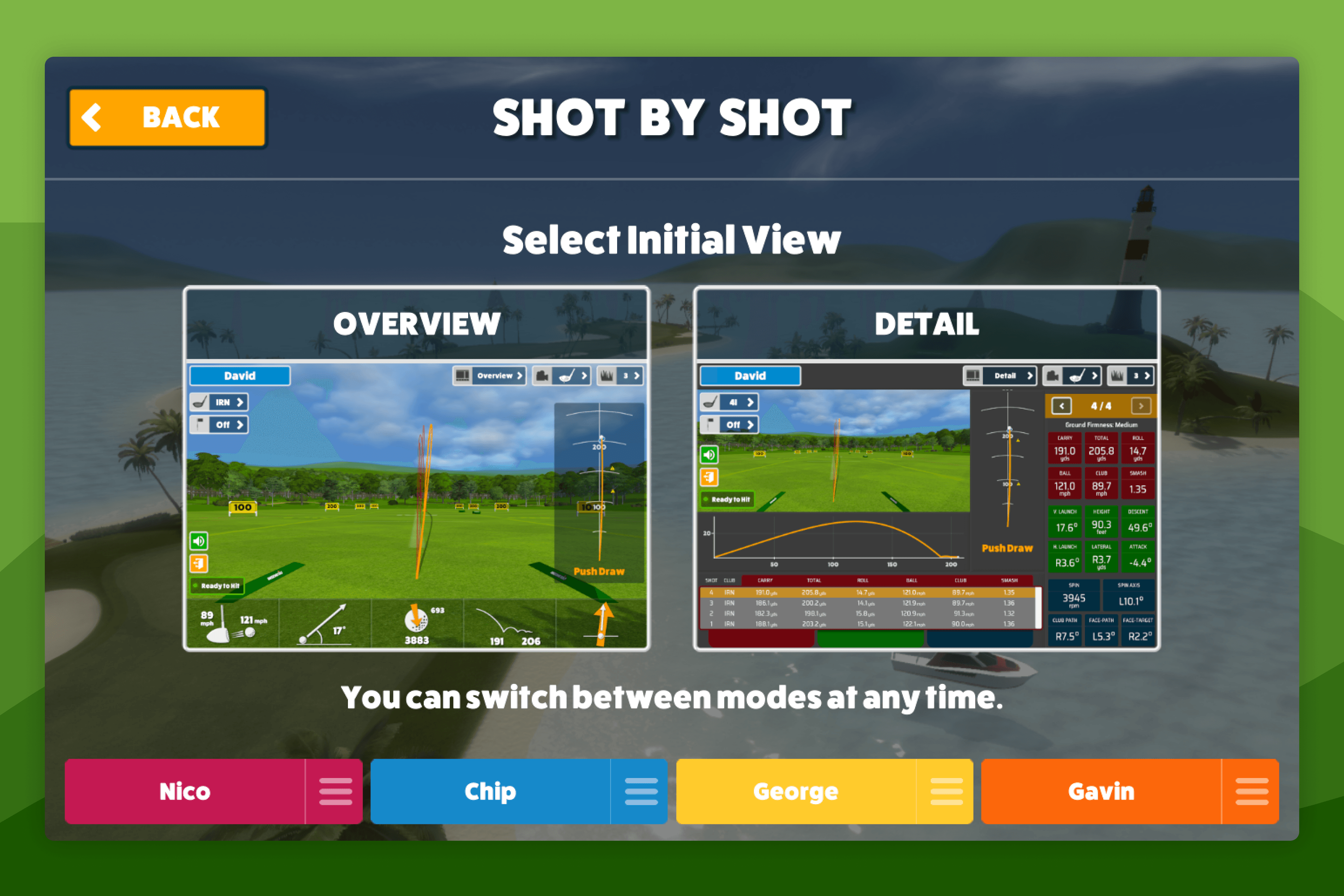 Awesome Golf Shot by Shot View Selection