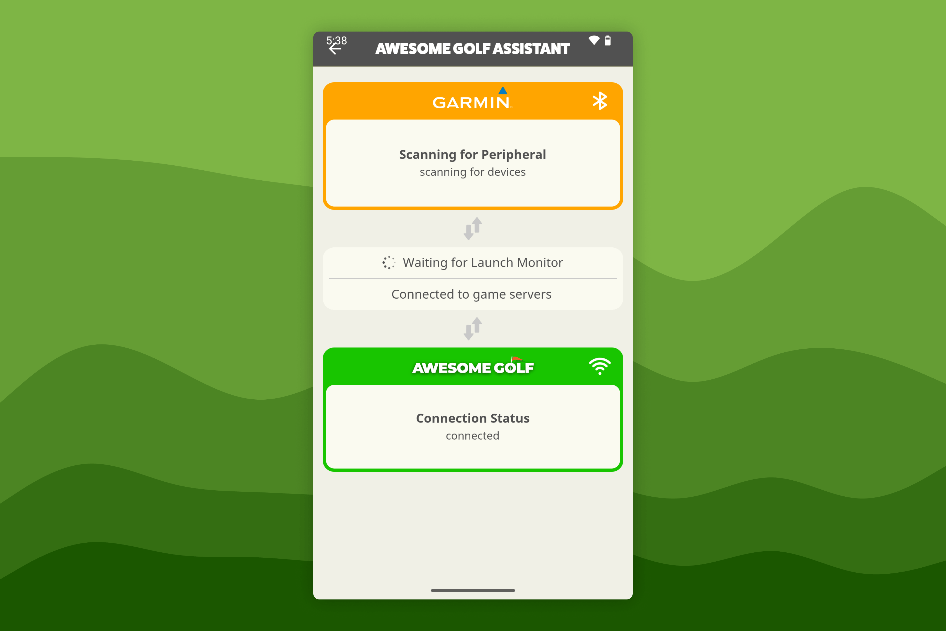 Awesome Golf Assistant Garmin Connect Screen