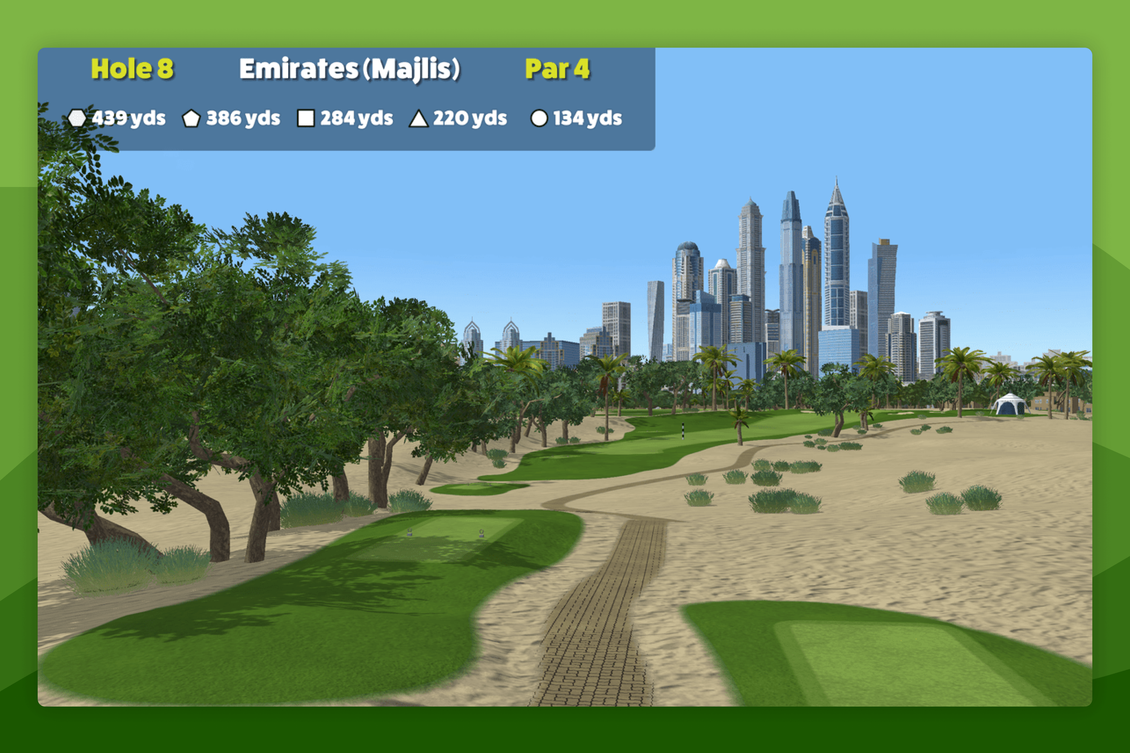 Emirates (Majlis) Golf Course in Awesome Golf Virtual Golf
