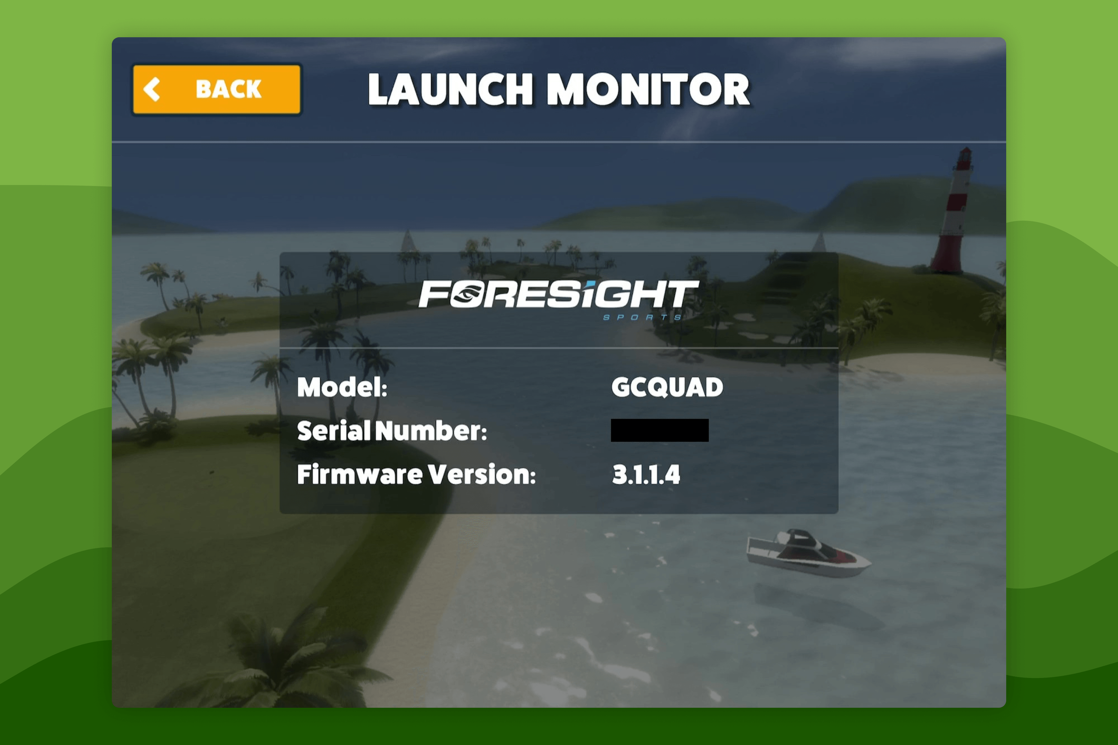 Awesome Golf Simulator Launch Monitor Settings for Foresight GCQuad