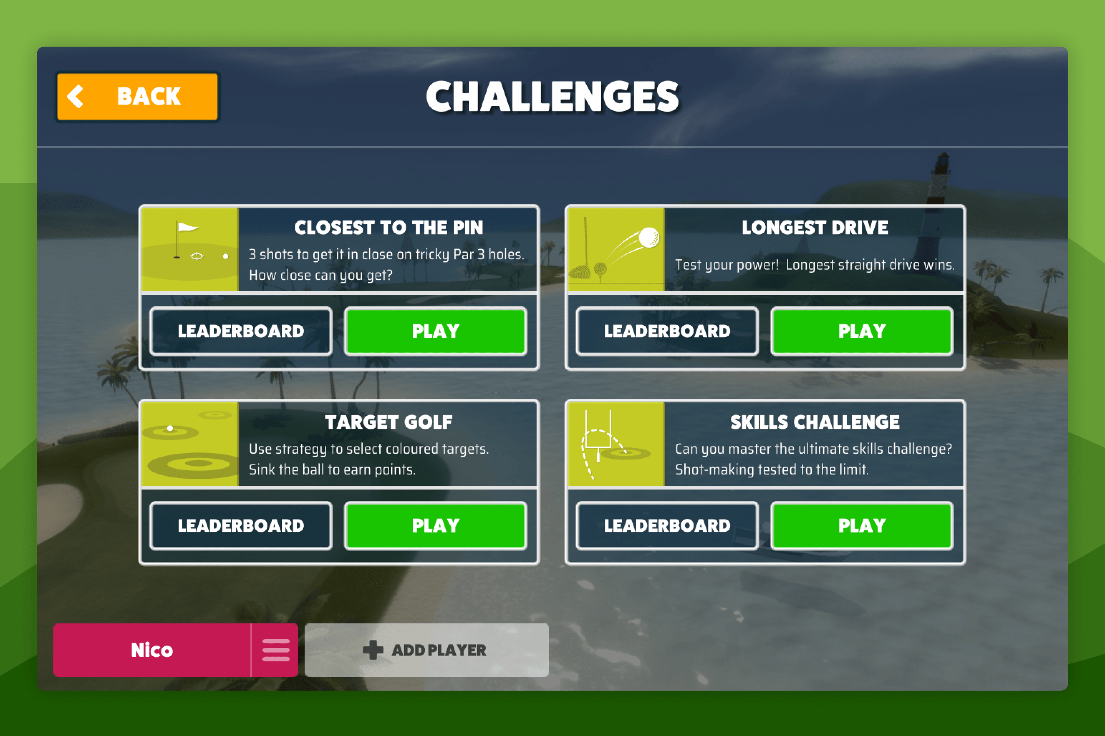 Awesome Golf Challenge Game Modes