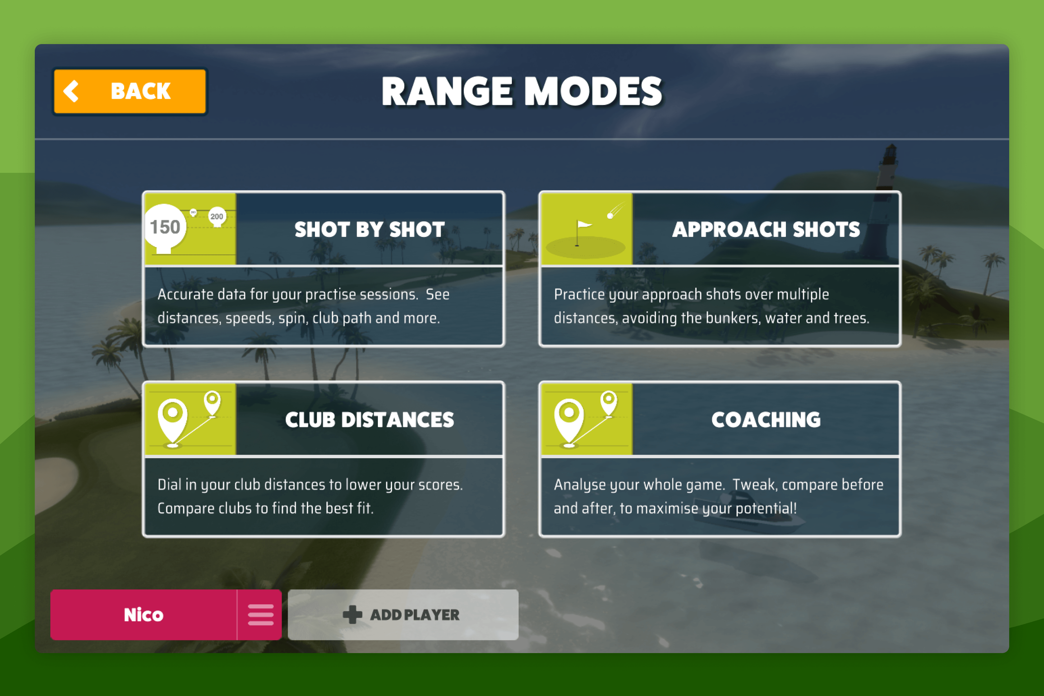 Awesome Golf Range Game Modes